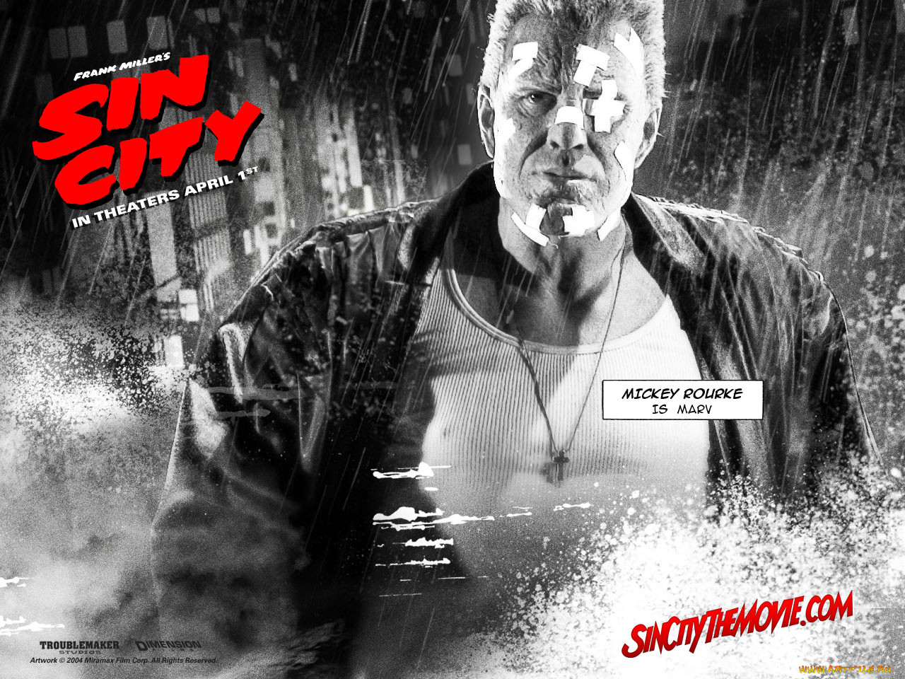 mickey, rourke, as, marv, , , sin, city